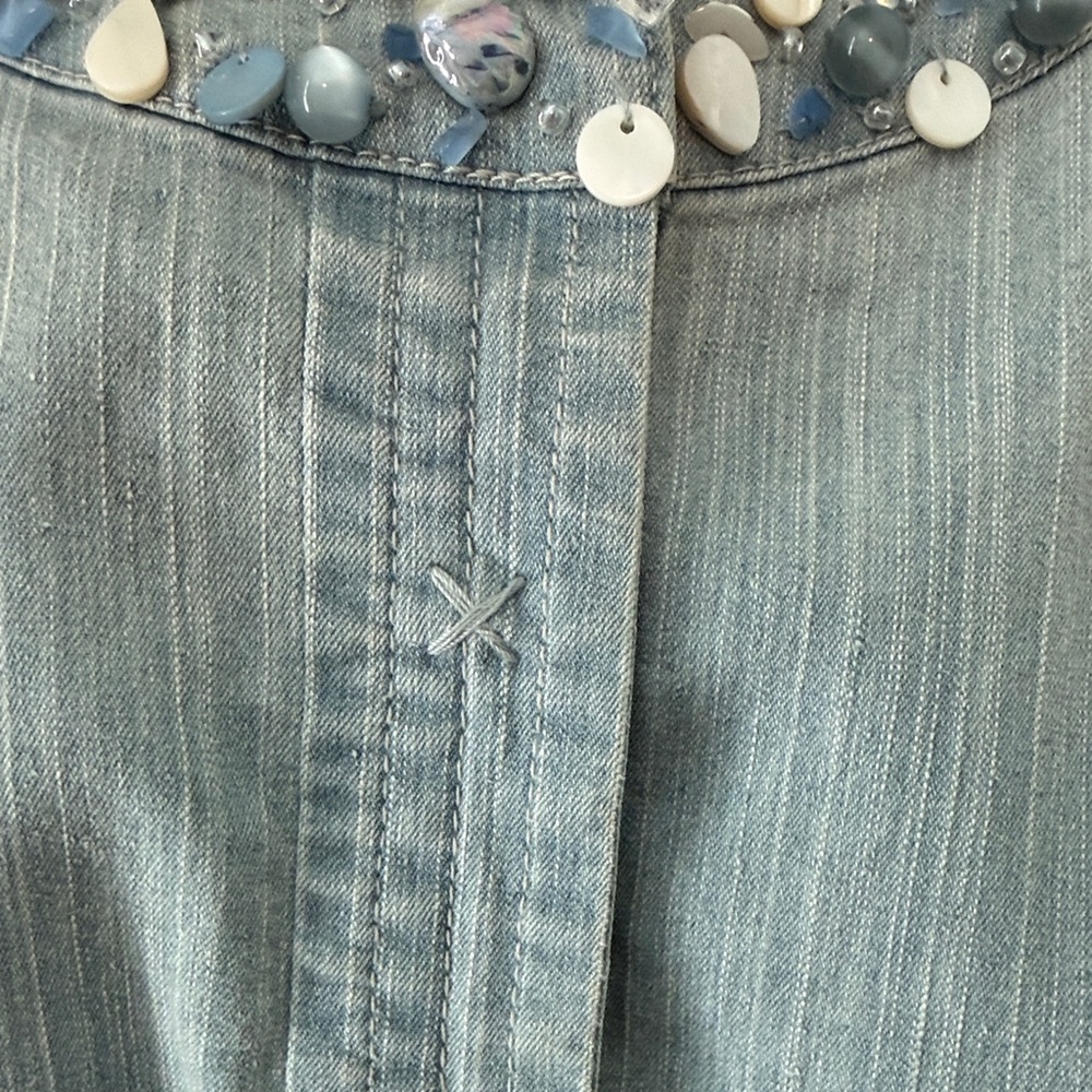 Ruby Rd. Vintage Women’s Light Blue Jean Jacket W… - image 3